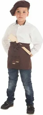 Produktbild von Verkleidung für Kinder Hut Schürze Braun - 11-13 Jahre