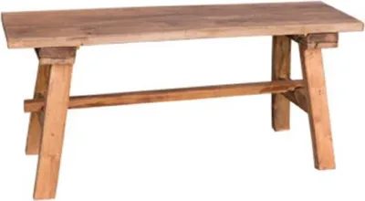 Produktbild von Casa Padrino Landhausstil Sitzbank Naturfarben 90 x 26 x H. 41 cm - Zusammenklappbare Massivholz Bank