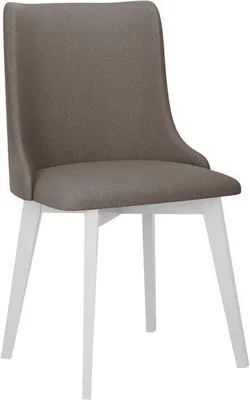 Produktbild von MIRJAN24 Stuhl Monti V, Esszimmerstuhl aus Buchenholz, 48x53x83 cm (Holzfarbe: Weiß, Stofffarbe: Hygge D20)