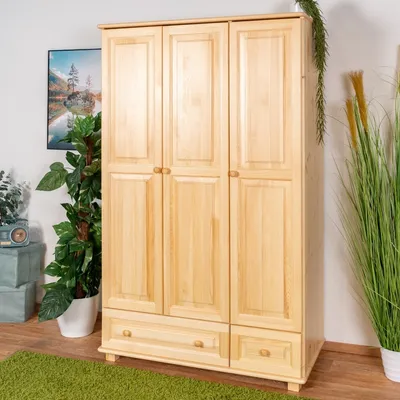 Produktbild von Kleiderschrank, Breite: 120 cm, Farbe: Natur