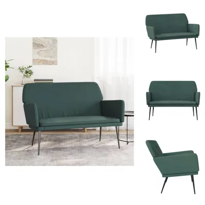 Obrázok produktu pre vidaXL Lavica tmavozelená 108x79x79 cm zamat - Lavice