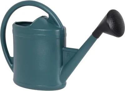 Obrázok produktu pre Oválna 6-litrová konev, kovovo zelená, záhradná