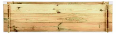 Produktbild von Holz Blumenkübel für Gemüse, Kräuter und Blumen - Kiefernholz, 120x40x32 cm, geeignet für Balkon und Garten