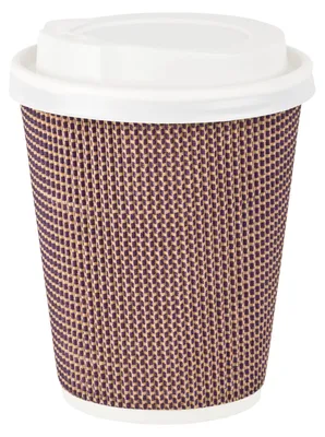 Produktbild von 100x Premium Doppelwand Kaffeebecher CoffeeToGo mit Trinkdeckel 200/280ml