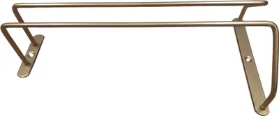 Relaxdays Weinglashalter Für 4 Gläser - Edelstahl Schiene 33,5cm