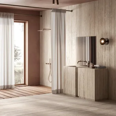 Obrázek produktu pro CASA39 Dlaždice Travertin hnědý 75 x 150 cm Ragno Realstone_Travertino