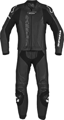 Zdjęcie produktu dla 2-częściowy skórzany kombinezon motocyklowy Spidi Laser Touring, czarny/biały, 48