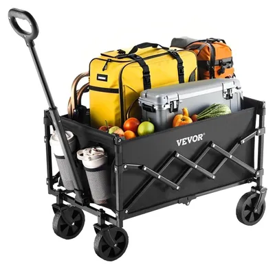 Image de Chariot pliable avec une capacité de 220 lbs et des roues tout-terrain