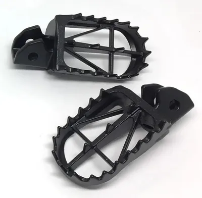 Produktbild von Drc Honda Crf 110/125 F Breite Fußrasten Silber  Silber One Size