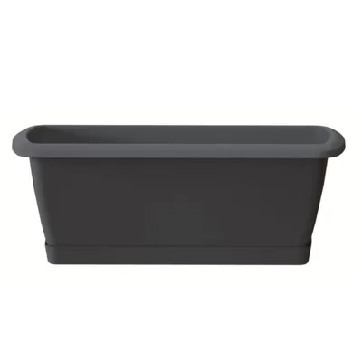 Obrázok produktu pre kvetináč truhlík 88,5cm RESPANA SET ISE900P-S433 antracit plastový PROSPERPLAST