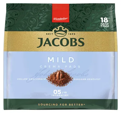 Produktbild von JACOBS  Krönung mild 105 g, Crema Pads 16er