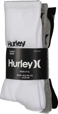 Produktbild von Hurley Terry Crew-socken 3 Paare Weiß,Grau EU 44-47 1/2 Mann Weiß,Grau EU 44-47 1/2