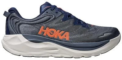Image de Chaussures de course pour hommes Hoka Gaviota 6 - Bleu marine - Blanc - Taille 42