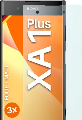 Produktbild von moex® 3x Schutzfolie kompatibel mit Sony Xperia XA1 Plus - Displayschutzfolie Anti Reflex Folie, Matt