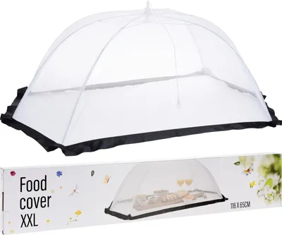 Produktbild von XXL Insektenschutz 116x65cm Fliegenhaube Kuchenabdeckung in Weiß