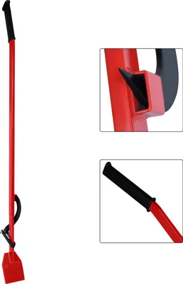 Produktbild von LARS360 Obracač kmeňov na výrub stromov 130 cm, pomôcka na výrub z vysokopevnostnej ocele, s otočným hákom a gumovou rukoväťou, ručný zdvíhač kmeňov s otočným hákom, zaťaženie max. 250 kg