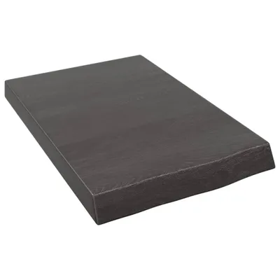 Produktbild von Waschtischplatte Dunkelbraun 40x60x(2-6)cm Massivholz Behandelt