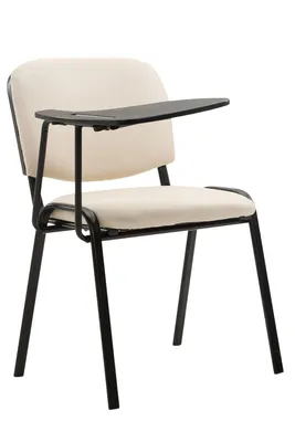 Produktbild von Stuhl HLO-CP111 mit Klapptisch Kunstleder creme