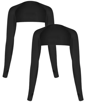 Immagine prodotto di Coprisleno da donna, set da 2, con protezione UV, guanti refrigeranti con fori per le dita, bianco/nero