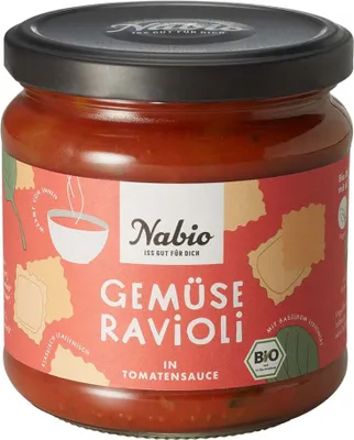 Produktbild von Eintopf im Glas - Gemüse Ravioli in Tomatensauce 365g
