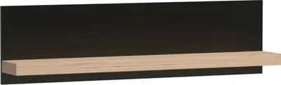 Produktbild von Wandregal CALVIA, Hängeregal für Wohnzimmer, Eiche Artisan, 120 × 18 × 32 cm, modernes Wandboard