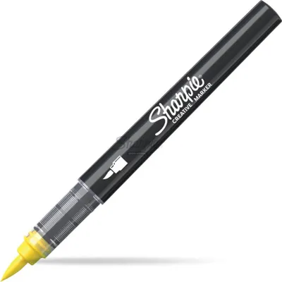 Produktbild von Sharpie 2218065, 1 Stück(e), Gelb, Pinselspitze, Schwarz, Acrylbasierte Tinte