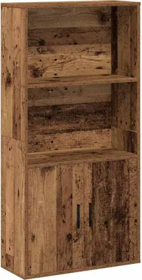 Zdjęcie produktu dla vidaXL Półka na książki o wyglądzie starego drewna 60x24x120 cm materiał drewnopochodny