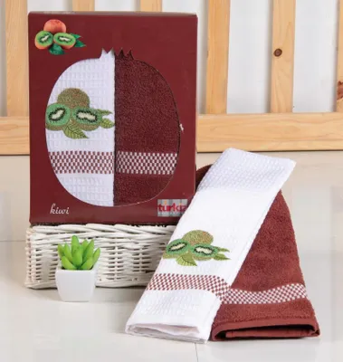 Produktbild von Greno Küchentuch Frottier & Waffel 2er Set 50x70 cm