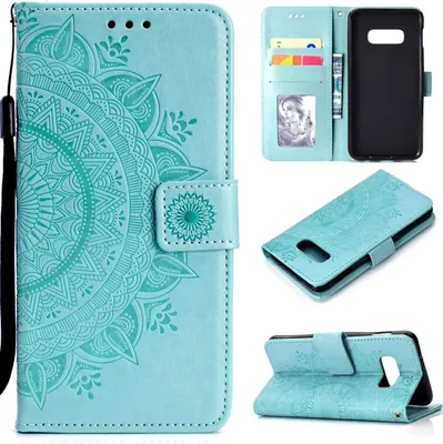 Image de Housse pour Samsung Galaxy S10e Housse téléphone portable Flip Case Cover Mandala