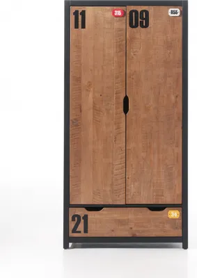 Produktbild von Vipack AXKL1219 Kleiderschrank 2-trg. Alex; ( 100 cm x 200 cm x 55 cm )