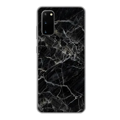 Produktbild von MuchoWow® Handyhülle Schutzhülle Hülle für Samsung Galaxy S20 Marmor - Schwarz - Weiß Silikon Softcase Handy Hülle - Bild