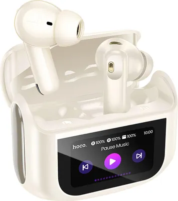 Produktbild von Hoko, Bluetooth 5.4 ANC/ENC In-Ear mit LED Touch Ladecase, Weiß