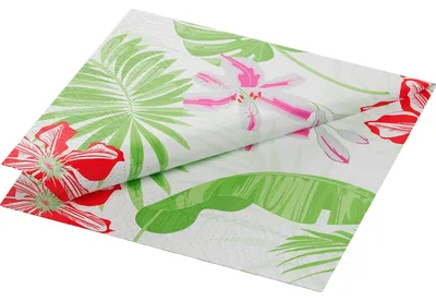 Immagine prodotto di Tovaglioli Duni Tropical Lily 24x24cm 3 veli 250 pz