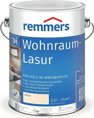 Obrázek produktu pro REMMERS Vosková lazura 2.5 l Bílá