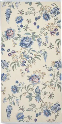 Produktbild von Pip Studio Handtuch Secret Garden Farbe WhiteBlue Größe 55x100