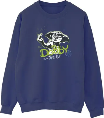 Produktbild von Harry Potter - "A Free Elf" Sweatshirt für Herren BI28716 (S) (Marineblau)