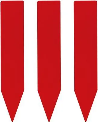 Image de Étiquettes à planter CombiCraft PVC 100 x 15 mm en rouge – 100 pièces