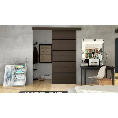 Produktbild von Schiebetür ILAS 6 – Breite 96 cm, braun