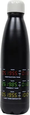 Immagine prodotto di Back To The Future - Bottiglia d'acqua, acciaio inossidabile, 500 ml CD1076 (taglia unica) (nero)