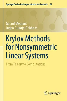 Produktbild von Krylov Methods for Nonsymmetric Linear Systems