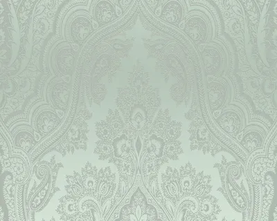 Obrázok produktu pre Zelená tapeta s ozdobným strieborným vzorom - 38708-1 - tapety do spálne