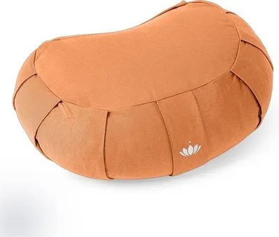 Image de Coussin de méditation, en forme de demi-lune, 15 cm, Coton, lavable