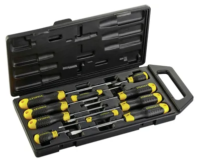 Image de Tournevis Cushion Grip - Jeu de 10 pièces STANLEY 2-65-005