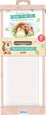 Produktbild von TRÖTSCH Notizblock mit Stift und Magnet Waldfreunde