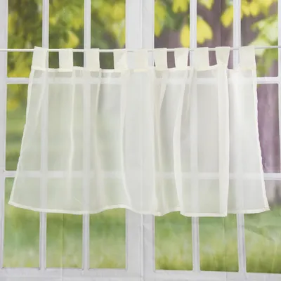 Produktbild von Bistrogardine mit Schlaufen 140x48cm uni beige