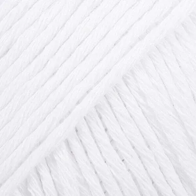 Obrázok produktu pre Drops Bavlna Light Uni Colour 02 White Pletacia priadza