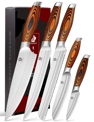 5-teiliges Profi-Küchenmesser-Set aus deutschem Stahl