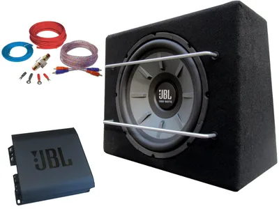 Produktbild von JBL Stage 1600 Watt Basspaket Subwoofer Verstärker Set Kabelset Komplettset