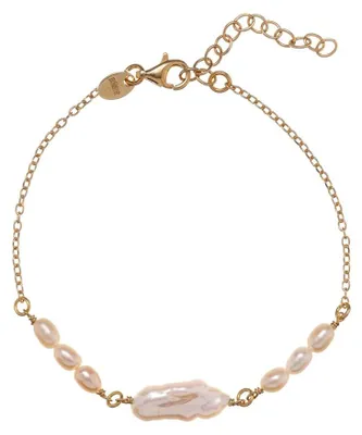 Produktbild von Charmantes vergoldetes Armband mit echten Perlen AL5111.01.000