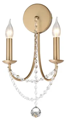 Productafbeelding van APHRODITE AP 2X28W E14 wandlamp - Goudkleurig